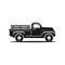 Vintage Farmer Pickup truck, car pickup icon, Old Farm Trucks