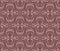 Vintage fashioned seamless pattern. Symmetric antique wallpaper. Vector repeating ornament