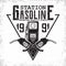 Vintage filling station emblem design