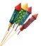 Vintage fireworks rockets