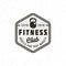Vintage fitness gym logo. retro styled sport emblem. vector illustration