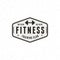 Vintage fitness gym logo. retro styled sport emblem. vector illustration