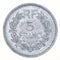 Vintage Five Francs Coin from France