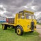 Vintage flatbed HGV on display at the annual Truck Fest held on the East of England Showground, Peterborough