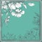 Vintage floral background in fresh tones