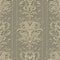 Vintage floral Baroque borders 3d seamless pattern. Vector embossed golden border background. Repeat emboss backdrop. Surface