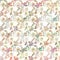 Vintage floral botanical spring background in soft pastel colors