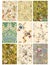 Vintage Floral collage sheet or tags