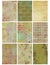 Vintage Floral Damask Collage Sheet