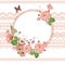 Vintage floral lace background with roses