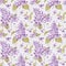 Vintage Floral Lilac Background