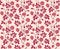 Vintage floral seamless pattern with classic hand
