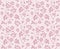 Vintage floral seamless pattern with classic hand drawn roses