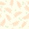 Vintage floral seamless pattern. Orange and white. For design textiles, paper, wallpaper.