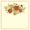 Vintage floral vector card