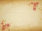 Vintage flower border and background