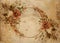 Vintage Flower garland shabby chic background