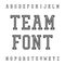 Vintage Font. Slab Serif Retro Typeface. University Team Style