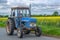 Vintage Ford Tractor Blue and Rust