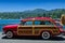 Vintage Ford Woody at lake Arrowhead