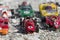 Vintage formula cars at the sun