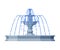 Vintage Fountain, Urban Infrastructure Design Element, Flat Style Vector Illustration on White Background
