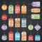 Vintage free price tag vector web collection