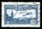 Vintage French aircraft stamp