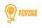 Vintage Future Lamp light technology logo concept design