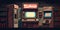 Vintage game console pixel art collection