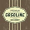 Vintage Gasoline Sign - Retro Template
