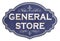 Vintage General Store Enamel Tin Sign Retro Old West