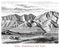 Vintage geographical image, Bonneville Salt Flats