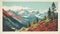 Vintage Glacier Postcard For Great Smoky Mountains National Park