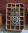 Vintage glass Coca Cola bottles in crate