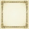 Vintage gold floral typographic frame - vector illustration