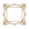 Vintage Gold Frame With Baroque Ornamental Flourishes
