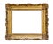 Vintage gold frame isolated