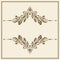 Vintage gold ornamental frame template