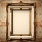 Vintage Gold Ornate Frame: Timeless Elegance with Blank Canvas