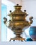 Vintage gold-plated samovar in the House Museum of Alexander Chavchavadze