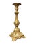 Vintage golden church utensil isolated over white