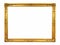 Vintage golden frame with blank space