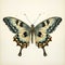 Vintage Gothic Butterfly Illustration With Dramatic Charm