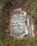 Vintage grave tombstone