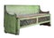 Vintage green painted bench