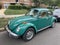 Vintage Green Volkswagen Beetle Parked in Washington DC