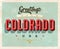 Vintage greetings from Colorado Vacation Postcard.