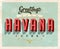 Vintage greetings from Havana, Cuba vacation card