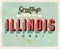 Vintage greetings from Illinois Vacation Postcard.